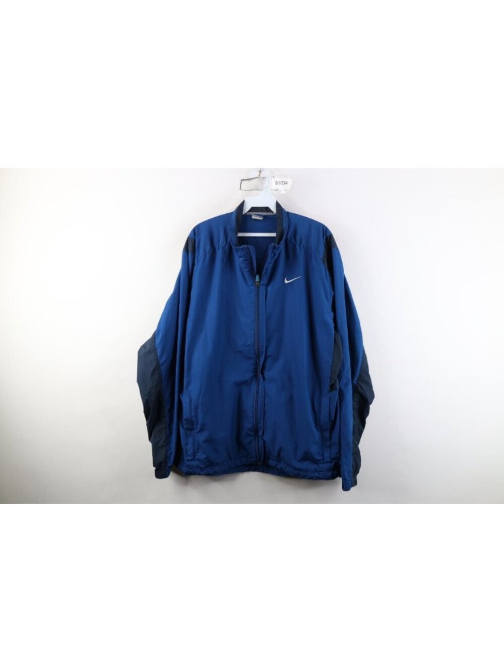 Vtg Nike Mens XL Travis Scott Mini Swoosh Color Block Windbreaker Jacket Blue